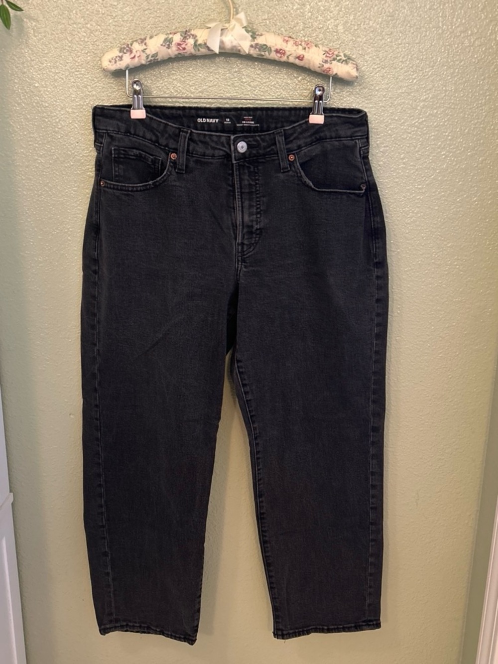 Old Navy Petite Curvy OG Loose High Rise Straight Jeans